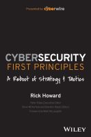 หนังสืออังกฤษใหม่ Cybersecurity First Principles: a Reboot of Strategy and Tactics [Paperback]