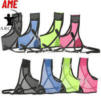 AME Chest Guard XS/S/M/L/XL RH ป้องกัน PU หนังทนทานปรับ Breathable สำหรับ Recurve แบบดั้งเดิม Bow