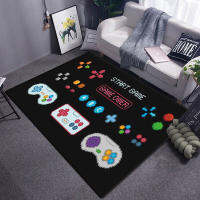 Gamer Car Funny Black Game Controller Mats For Children Soft Rug Room Gaming Anime Gamer Chair Rug Large Rug Living Room Boys