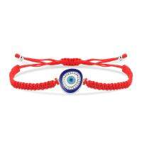 Zinc ALloy Full Stone Turkish Evil Eye Nazar Charm Bracelet Women 2023 New Fashion Red String Macrame Knotted Jewelry Present Charms and Charm Bracele