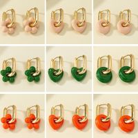 【YF】۞ﺴ  Kong Temperament Design Sense French Earrings Metal Texture Ear Buttons Female