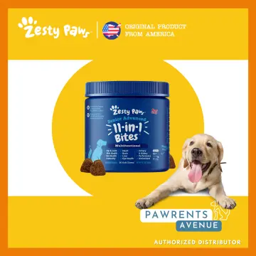 Zesty Paws Senior Advanced 11-in-1 Multifunctional Soft Chews for Dogs -  Chicken Flavor - 90ct