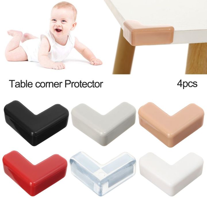 4pcs Child Baby Safety Colorful Protector Strip Soft Edge Table Corners  Protection Guards Cover Toddler Infant Anticollision