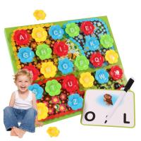 Alphabet Puzzle Alphabet Peg Puzzle Montessori Educational Peg Puzzles for Kids Toddler Alphabet Learning Toys efficiently