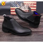 Minh Nhân - Chelsea boot nam da bò Giày bốt nam cao cổ cao cấp Giày bốt cổ