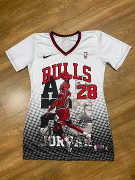 Chicago Bulls Fully Sequined Jersey/shift Dress