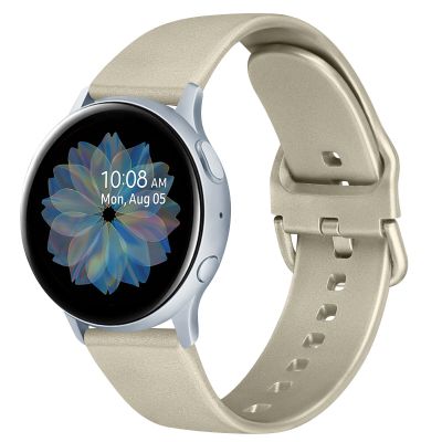 สายซิลิโคนแท้20มม. สำหรับ Samsung Galaxy Watch Active 2สายสายรัดข้อมือสมาร์ทวอทช์40/44มม./3 41มม. สำหรับ Huawei GT 2 42มม.