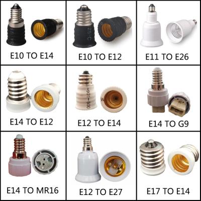 ตัวแปลงขั้วหลอดไฟ E27 E12เป็น G9 MR16 E10ใหม่หม้อแปลงเต้ารับ110V 220V สำหรับโคมไฟ LED หลอดไฟขั้วเกลียว