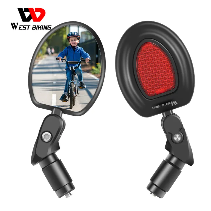 WEST BIKING Bike Side Mirror 360 Rotation Adjustable Wide Angle Bike