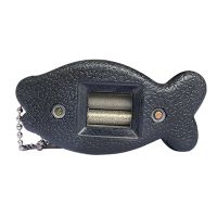 ☾ Ice Skating Edge Blade Sharpener Two Sided Diamond Hand Held Pattern Knife Skate Sharpening Tool With Key Chain