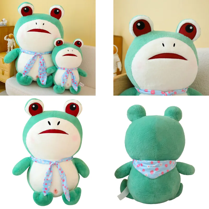 Toy Cartoon Plush Frog Plushies Pillow Stuffed Animal Dolls Room Decor Kids  Gift