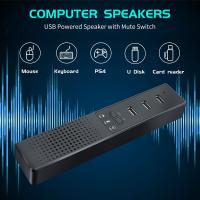 3 in 1 Computer Speakers with Microphone &amp; Hubs USB Conference Speaker, PC Mic for Video Conference