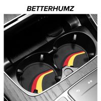 Alcantara For Mercedes Benz W206 W205 W204 W177 W219 W212 A B C E S Class GLA CLA Car Water Coaster Cup Mat Bottle Holder