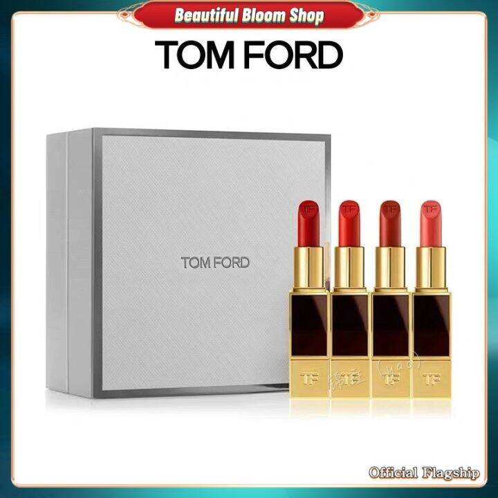 100% Authentic】 TomFord tf gift set lipstick musk fragrance limited edition  set WHITE SUED Trang điểm Chăm sóc da Làm đẹp 