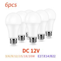 ﺴ 6pcs/lot DC/AC 12V-48V LED Bulb E27 B22 Lamps 10W Bombilla For Solar Led Light Bulbs 12 Volts Low Voltages Lamp Light