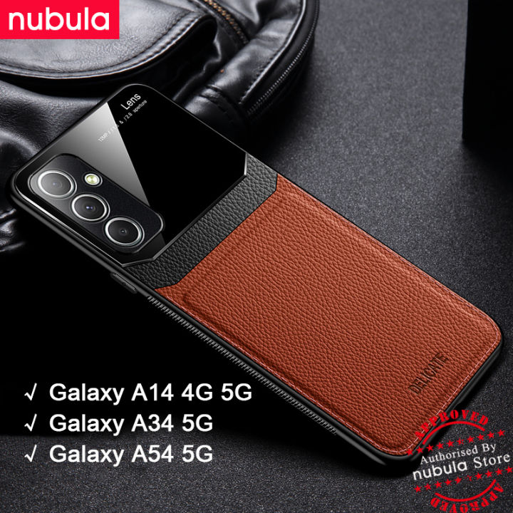 nubula-เคสสำหรับ-samsung-galaxy-a34-5g-a14-4g-5g-a54เคสขนาด5g-เคสหลังโทรศัพท์หนังเนื้อแข็งลายลูกแก้ว-hp-galaxy-a34เคสป้องกันการกระแทก-a54-a14สำหรับ-samsung-galaxy-a54-a34-a14