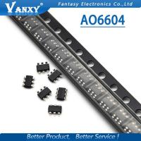 10 pcs AO6604 SOT23-6 A06604 SOT-23 6604 SMD