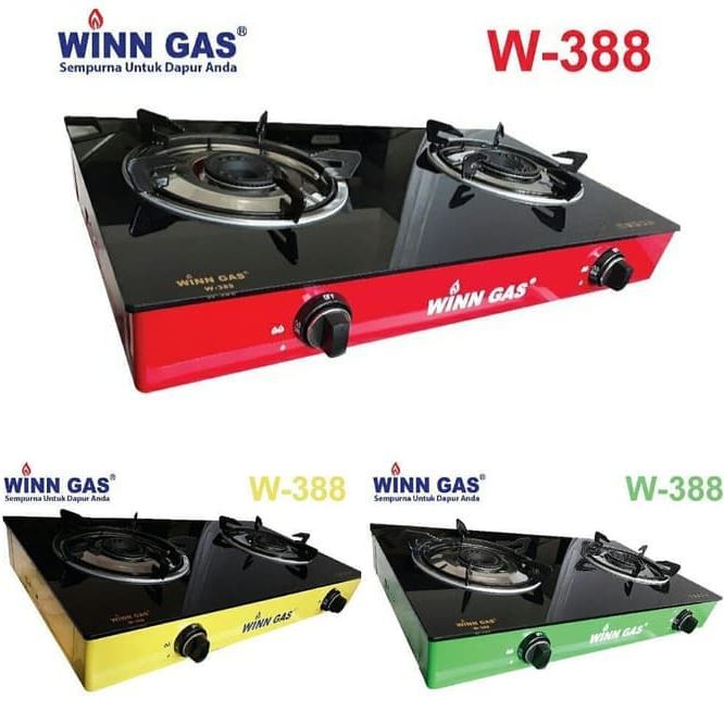 Jual Winn Gas W888 Glass Kompor Gas 2 Tungku di Seller Barat Daya