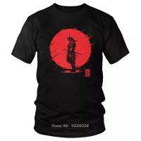 Cool Samurai Spirit T-shirt เสื้อยืดผู้ชายแขนสั้นโพลีเอสเตอร์เสื้อยืด Red Sun Japanese Armor Warrior เสื้อยืดคลาสสิก