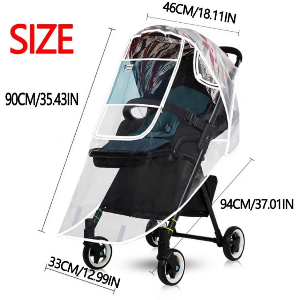  Bemece Stroller Rain Cover , Universal Stroller Accessory,  Baby Travel Weather Shield, Windproof Waterproof, Protect from Dust Snow :  Baby
