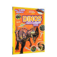 Original English National Geographic Kids dinos Sticker Activity Book Dinosaur Sticker Activity Book 1000 sticker