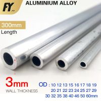 FUYI Aluminium Pipe 3mm Thickness  10-60mm OD Straight Round 300mm 500mm Long 6063 Aluminum Alloy Tube Industrial Supplies