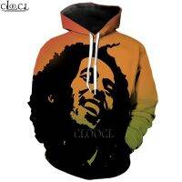 HX นักร้อง Reggae Creator บ๊อบมาร์ลีย์พิมพ์ 3D Hoodie ผู้ชายผู้หญิงกีฬาสวมใส่ฤดูใบไม้ร่วงแขนยาว Pullover แฟชั่นด้านบน Drop Shipping