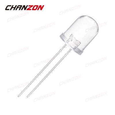 10pcs 10mm IR LED Emitting Diode 850nm Infrared Light Phototransistor Transmitter Emitter for Night Vision CCTV Camera Remote Electrical Circuitry Par