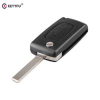 【support-Cod】 BEERIS mall KEYYOU Remote 3ปุ่ม Flip Key กรณี Blank สำหรับ Citroen C2 C3 C4 C5 C6 C8 CE0536 VA2