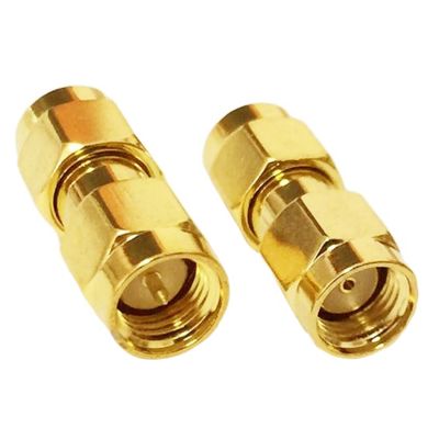 1pc SMA Male to RP SMA Male Plug With Female Pin RF Coax Adapter Convertor Straight Goldplated Wholesale Price Connector Electrical Connectors