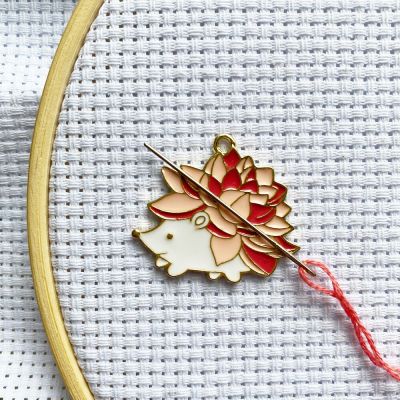 Hedgehog Needle Minder Magnetic for Cross Stitch Embroidery Sewing Needlework Needlework