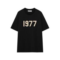 Essentials 1977 Man 1977 High Flocked Heat Transfer High Street Design Men Tee