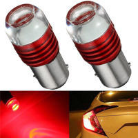 [Faster YG] 2pcs White 1157 LED Auto TAIL BRAKE Light หลอดไฟโปรเจคเตอร์ bulb