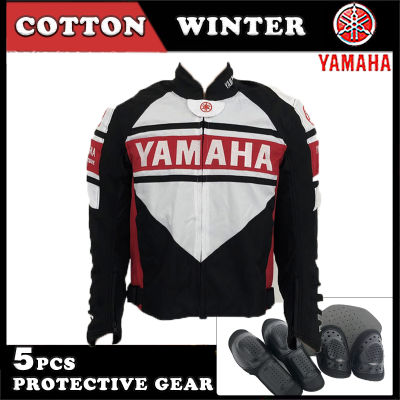 เสื้อแจ็คเก็ต YAMAHA Racing ชุดว่ายน้ำรถจักรยานยนต์เสื้อแจ็กเก็ตป้องกันผ้าฝ้ายเสื้อแจ็คเก็ตแผ่น01010304