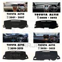 พรมปูคอนโซลหน้ารถ โตโยต้า รวมรุ่น อัลติส ปี 2001-2023 : Toyota Altis