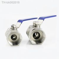 ♨✟ Stainless Steel BallValve SS304 Ball Valve 1/4 3/8 1/2 3/4 1 1-1/4 1-1/2 Female BSP Valve with Vinyl Handle Thread Valves