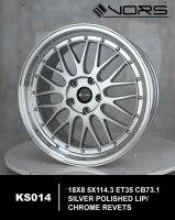 ล้อแม็กใหม่ - KS014 - 3สี - ขอบ18 ล้อเบา - งาน NORS (18 x 5รู114.3) - หน้ากว้าง 8.0 x 8.0 ET35/35 - ส่งฟรี Kerry Express- รบกวนสอบถามทางแชทก่อนคลิกสั่ง