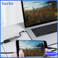 BUCHE ขั้วต่อตัวผู้-ตัวเมีย อะแดปเตอร์ Type C เป็น HDMI 19201080 อะลูมิเนียมอัลลอยด์ อะแดปเตอร์ USB C เป็น HDMI อะไหล่สำหรับเปลี่ยน ความละเอียดสูง อะแดปเตอร์จับภาพวิดีโอ บ้านในบ้าน