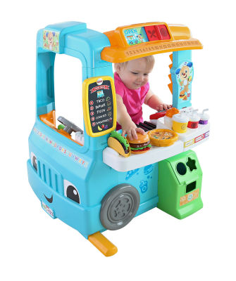 ใหม่ล่าสุด!! รถบรรทุกขายอาหารแสนสนุก Fisher-Price Laugh & Learn Servin Up Fun Food Truck