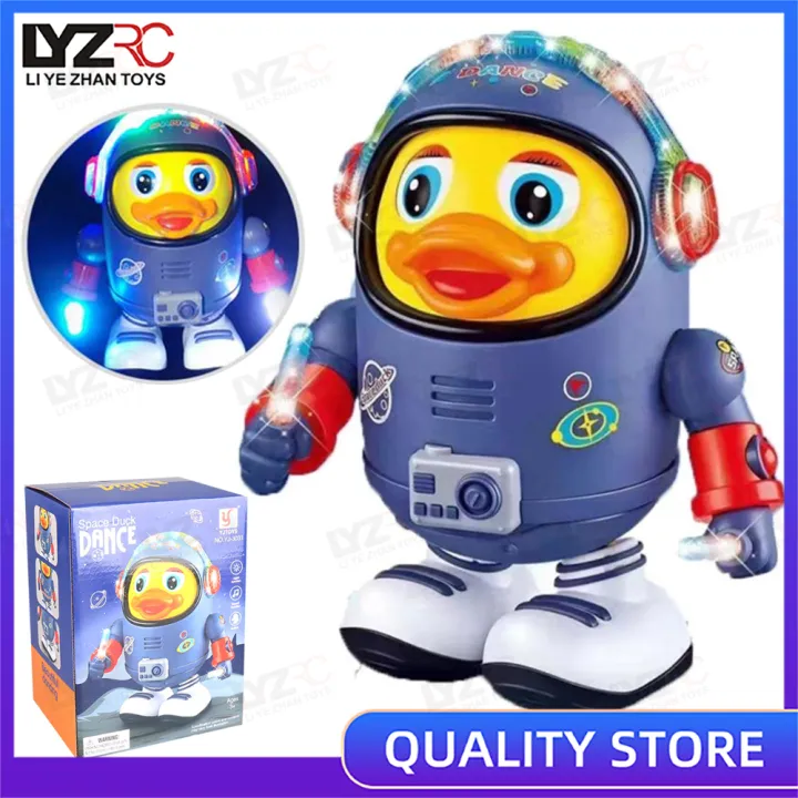 LYZRC Children's Space Duck Dancing Robot with Light Music Cartoon Funny  Walking Musical Educational Toys Christmas Gifts for Boy Girl | Lazada PH