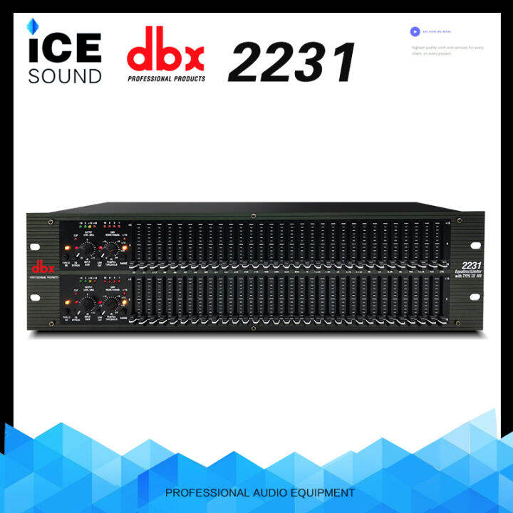 Authentic DBX Graphic Equalizer 2231 20 SERIES Equalizer Limiter with