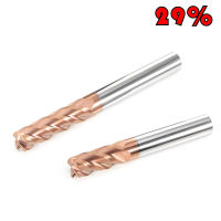 4ขลุ่ย HRC55คาร์ไบด์ End Mill D4-D12 100L เครื่องตัดโลหะผสมเคลือบทังสเตนเหล็กเครื่องมือตัด CNC Maching Endmills