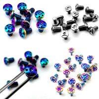 4pcs 1911 Grips Screws Stainless Steel CNC T8 Plum Screw 1911 Roasting Blue Grip Nail