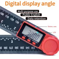 【cw】 0-200mm 8  39;  39; Digital Meter Angle Inclinometer Ruler Electron Goniometer Protractor Finder Measuring Tool