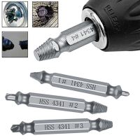 HSS Double Head Screw Sliding Tooth Removal Screw Extractor Screw Broken Head Tool Screwdriver Take Out Disassemble Drill Bits