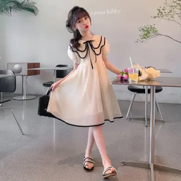 Korean Long Sleeve Dress Child  Sleeve Girl Dress Cute Fashion