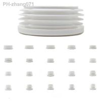 12pc Round Equipment Pipe Tube Cover White Fencing Post Insert Plug Furniture Foot Tubing End Cap Durable Chair Leg Insert Glide