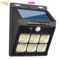 112led โคมไฟแบบพกพา Lampu Tenaga Surya ในตัวแบตเตอรี่ลิเธียมโคมไฟติดผนังมนุษย์เซ็นเซอร์ร่างกายสวนอัจฉริยะ