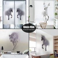 Nordic Style Frosted Privacy Window Film Stained Glass Film Vinyl Window Stickers Glass Stickers Shower Bathroom Door Film