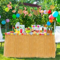 【CW】 Table Skirt Hawaiian Themed Suitable Sea Wedding Birthday Decoration